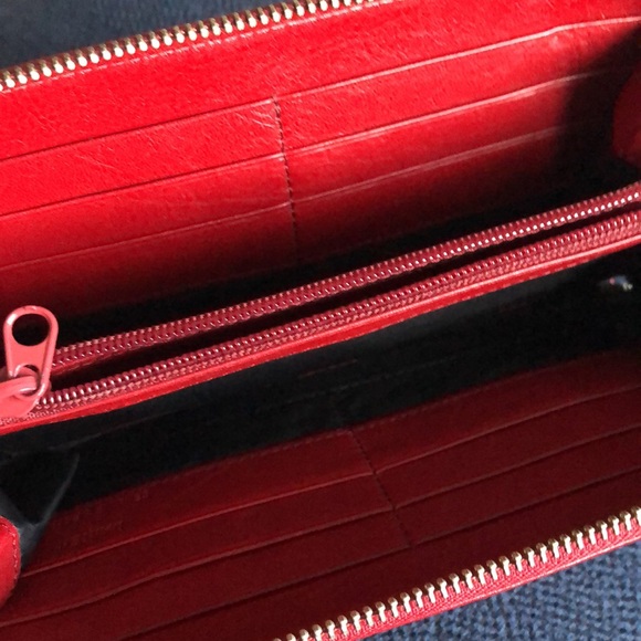 Red Danier Genuine Leather Wallet - Picture 2 of 5